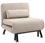 HOMCOM - Schlafsessel - 75L x 70B x 75H cm - beige