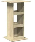 vidaXL Bartisch mit Ablagen Sonoma-Eiche 60x60x102 cm Holzwerkstoff