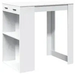 vidaXL Bartisch Wei&szlig; 102x70x103,5 cm Holzwerkstoff