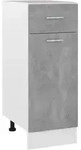 vidaXL Schubunterschrank Lyon Betongrau 30x46x81,5 cm Holzwerkstoff