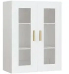 vidaXL H&auml;ngeschrank Wei&szlig; 69,5x34x90 cm