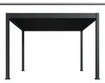 Weide E-Deluxe | elektrische Pergola mit LED | Voll Aluminium | 3,6 x 4 M 
