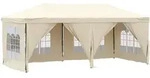 vidaXL Partyzelt Faltbar mit Seitenw&auml;nden Creme 3x6 m