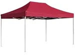 vidaXL Profi-Partyzelt Faltbar Aluminium 4,5x3 m Weinrot