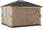 Sunjoy Vorhang f&uuml;r Zedernholz Gazebo 336cm x 394cm