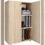 VCM Schuhschrank Lona Sonoma-Eiche H. 110 x B. 70 x T. 39 cm