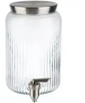 APS Getr&auml;nkespender, &Oslash; 16 cm, H: 25 cm, 3,8 Liter, Glas, Edelstahl