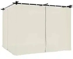 vidaXL Pavillon mit Vorh&auml;ngen Creme 3x3 m Stahl