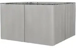 Outsunny - 4 Seitenteile - 302 x 205 cm - hellgrau