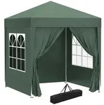Outsunny - Faltpavillon - 2 x 2m Pavillon - Stahl und Oxford - dunkelgr&uuml;n