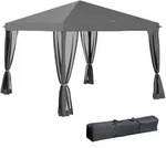 Outsunny - Pavillon - 295Lx295Wx260Hcm - Hellgrau+Schwarz