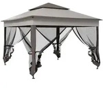 Outsunny - Faltpavillon - 325Lx325Wx270Hcm - Hellgrau