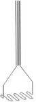 HENDI Kartoffelstampfer, 810x200x(H)130mm