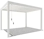 Weide Classic Pergola Aluminium 3x4m mit Lamellendach freistehend wei&szlig;ᅠ