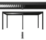Weide E-Deluxe | elektrische Pergola mit LED | Voll Aluminium | 3 x 6 M 
