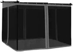 vidaXL Pavillon mit Netzw&auml;nden Anthrazit 3x3 m Stahl