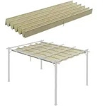 Outsunny - Ersatzdach - 350Lx260Wx6Hcm - Beige