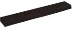 vidaXL Wandregal Dunkelbraun 60x10x4 cm Massivholz Eiche Behandelt