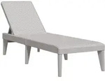 vidaXL Sonnenliege Grau 186x60x29 cm PP