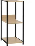 vidaXL Kleines B&uuml;cherregal Schwarz Eichefarben 33,5x39,6x79,7cm