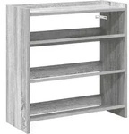 vidaXL Schuhregal Grau Sonoma 60x25x62 cm Holzwerkstoff