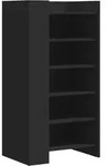 vidaXL Schuhschrank Schwarz 52x37,5x100 cm Holzwerkstoff