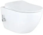 Creavit Design RimOff H&auml;nge WC Wei&szlig; mit Taharet/Bidet/Dusch-WC Funktion und