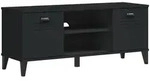 vidaXL Schuhbank VIKEN Schwarz 106x35x45 cm Holzwerkstoff