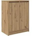 vidaXL Schuhschrank Artisan-Eiche 57x34x76 cm Holzwerkstoff