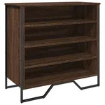 vidaXL Schuhregal Braun Eichen-Optik 80x38x78 cm Holzwerkstoff