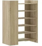 vidaXL Schuhschrank Sonoma-Eiche 74,5x37,5x100 cm Holzwerkstoff