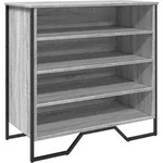 vidaXL Schuhregal Grau Sonoma 80x38x78 cm Holzwerkstoff