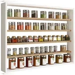 VCM K&uuml;chenm&ouml;bel H&auml;ngeschrank Esaldi Wei&szlig; / Honig-Eiche H. 60 x B. 80 x T. 10 cm