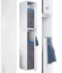 VCM Badm&ouml;bel Hochschrank Dreso Wei&szlig; H. 184 x B 35x T. 39 cm
