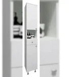 VCM Badm&ouml;bel Hochschrank Nilosi Wei&szlig; H. 185 x B. 30 x T. 31 cm