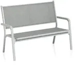 KETTLER BASIC PLUS 2er Bank, 46x44x67 cm, Aluminium, Wei&szlig;