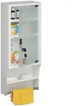 Relaxdays Medizinschrank, Glast&uuml;r, abschlie&szlig;bar, 4 F&auml;cher, HBT 65x27x12 cm,...