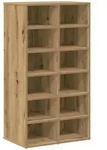 vidaXL Schuhregal Artisan-Eiche 54x34x100,5 cm Holzwerkstoff