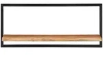 vidaXL Wandregale 2 Stk. 80x25x35 cm Massivholz Akazie und Stahl