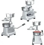 vidaXL Hamburgerpresse mit 500 Trennpapieren Aluminium 10 cm
