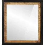 vidaXL Badspiegel 55x1x60 cm Glas und Massivholz Mango