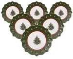 Villeroy & Boch Toy's Delight Fr&uuml;hst&uuml;cksteller &oslash; 24,5 cm gr&uuml;n 6er Set