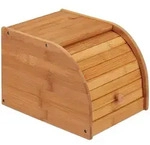 Relaxdays Brotkasten Bambus, rollbare Frontklappe, aromadichte Brotaufbewahrung,