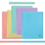Exacompta 88670E 8x Sichtmappen A4 aus PP mittelfest, 60 H&uuml;llen, Chromaline Pastell