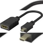 Goobay 58683 Micro HDMITM / HDMITM-Adapter HDMITM Micro-Stecker (Typ D) >
