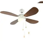 aireRyder Deckenventilator Classic 105 cm Wei&szlig; / Nussbaum 105