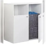 VCM Badm&ouml;bel Hochschrank Dreso Wei&szlig; H. 74 x B. 80 x T. 39 cm