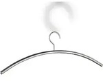Kleiderb&uuml;gel Metall, silber, Ma&szlig;e: 425 x 15 x 155 mm