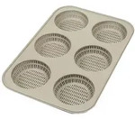 Silikomart Backform 6 Burgerbr&ouml;tchen 8 cm - Grau Anderes Silikon