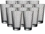 Ritzenhoff & Breker Favo Longdrinkglas 400 ml grau 12er Set
